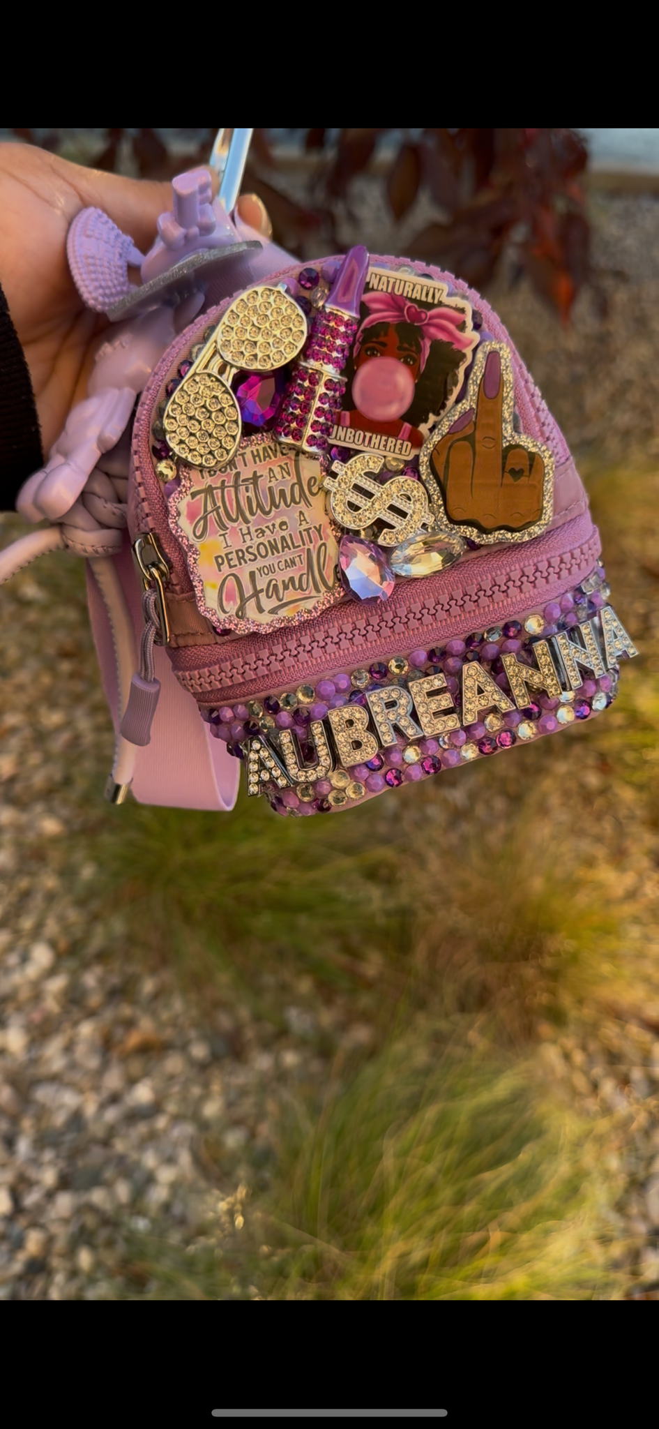 Custom wristlet backpack